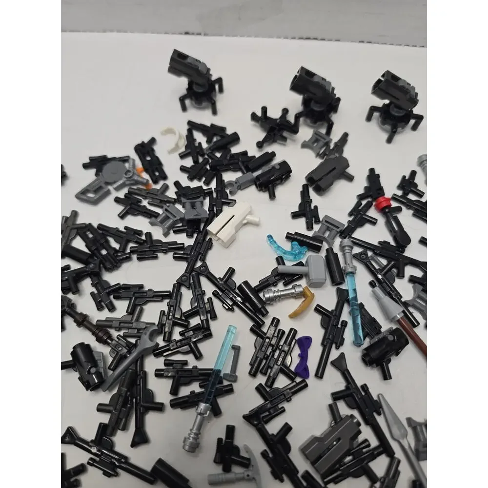 LEGO Star Wars Minifigure Weapons LOT of 150 Plus Minifigure Gun Lightsaber Jedi